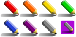 7 Color Pencils