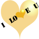 download Red Heart clipart image with 45 hue color