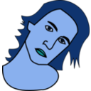 download Brunette Girl clipart image with 180 hue color