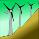 download Windmills clipart image with 315 hue color