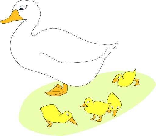 Goose And Goslings