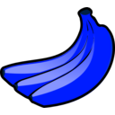 download Bananas clipart image with 180 hue color