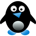 download Penguin clipart image with 180 hue color