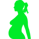 download Pregnancy Silhouet clipart image with 180 hue color