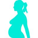 download Pregnancy Silhouet clipart image with 225 hue color