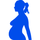 download Pregnancy Silhouet clipart image with 270 hue color