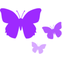 download Butterflies clipart image with 225 hue color