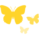 download Butterflies clipart image with 0 hue color