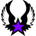 download Red Winged Star Estrella Roja Alada clipart image with 270 hue color