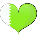 download Bahrain Heart Flag clipart image with 90 hue color