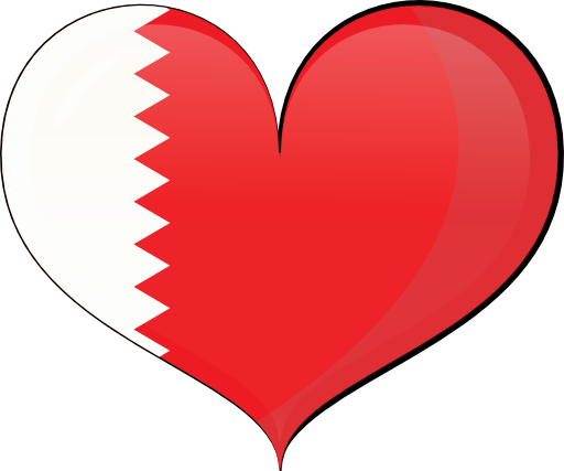 Bahrain Heart Flag