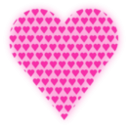 download Heart In Heart Light Red clipart image with 315 hue color