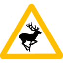 download Roadsign Bambi clipart image with 45 hue color