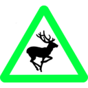 download Roadsign Bambi clipart image with 135 hue color