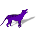 download Thylacine clipart image with 225 hue color