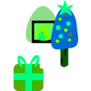 download Christmass clipart image with 90 hue color