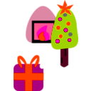download Christmass clipart image with 315 hue color