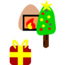 download Christmass clipart image with 0 hue color