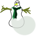 download Snowman No Shadow clipart image with 45 hue color
