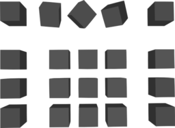 Simple Grey Cubes