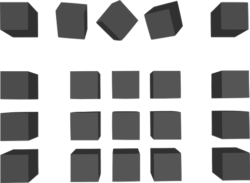 Simple Grey Cubes