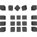 Simple Grey Cubes