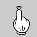 download Multitouch Interface Mouse Theme 1 Finger Double Tap clipart image with 45 hue color