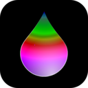 download Rainbow Drop clipart image with 270 hue color