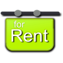 download For Rent Signage clipart image with 45 hue color