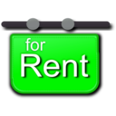 download For Rent Signage clipart image with 90 hue color