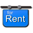 download For Rent Signage clipart image with 180 hue color