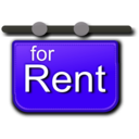 download For Rent Signage clipart image with 225 hue color