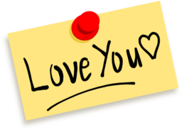 Thumbtack Note Love You