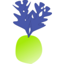 download Radish clipart image with 90 hue color