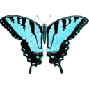download Papilio Glaucus clipart image with 135 hue color