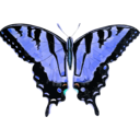 download Papilio Glaucus clipart image with 180 hue color