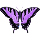 download Papilio Glaucus clipart image with 225 hue color