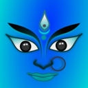 download Goddess Durga clipart image with 180 hue color