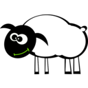 download Sheep clipart image with 90 hue color