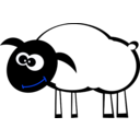 download Sheep clipart image with 225 hue color