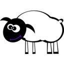 download Sheep clipart image with 270 hue color