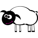 download Sheep clipart image with 315 hue color