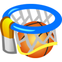 download Basketball clipart image with 0 hue color