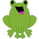 download Smile Green Frog clipart image with 315 hue color