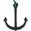 download Anchor clipart image with 135 hue color