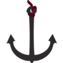 download Anchor clipart image with 315 hue color