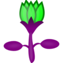 download Lotus clipart image with 180 hue color