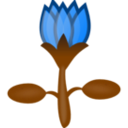 download Lotus clipart image with 270 hue color