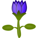 download Lotus clipart image with 315 hue color