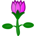 download Lotus clipart image with 0 hue color